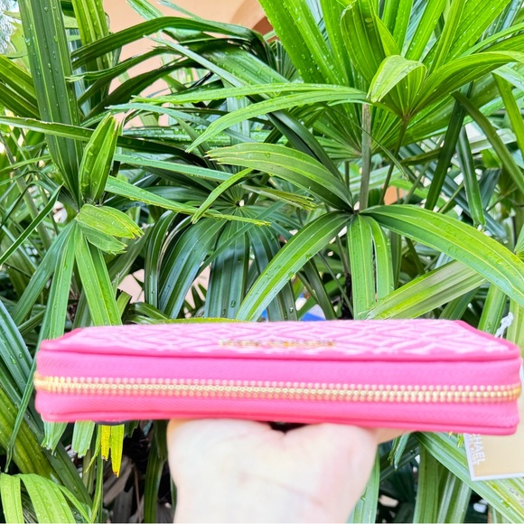 Michael Kors Jet Set Travel Multifunction Large Phone Wallet MK Light Berry - Picture 5 of 13